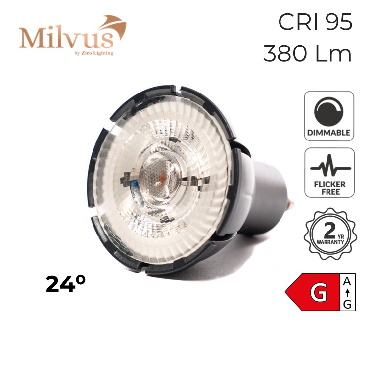 GU10 Colour Balance Dim-to-Warm LED Spotlight Bulb 7W 2000K-3000K 24°