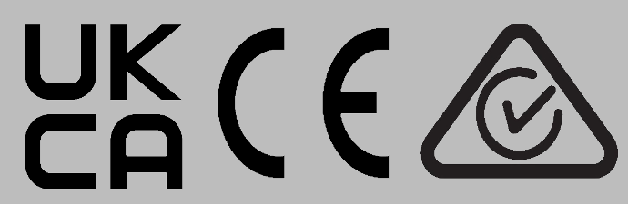 Logo for UKCA, CE and RCM