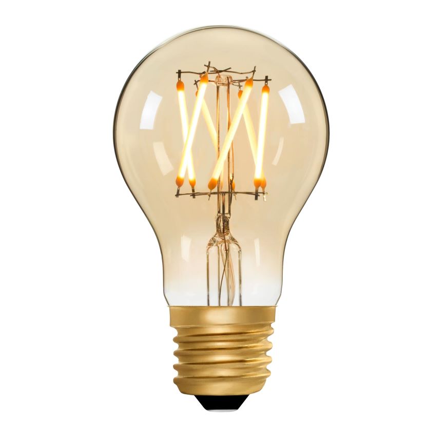 GLS A60 Amber 5W 2200K E27 Light Bulb