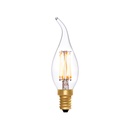 Flame Tip Candle C35 Clear 4W 2200K E14 Light Bulb