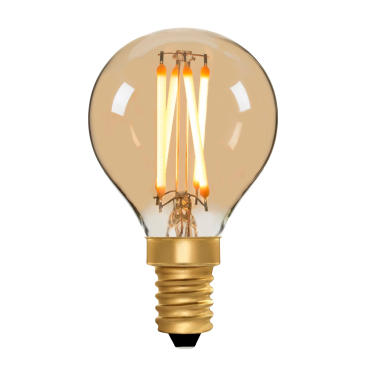 Golfball G45 Amber 4W 2200K E14 Light Bulb