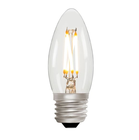 Candle C35 Clear 4W 2700K E27 Light Bulb