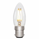 Candle C35 Clear 4W 2700K B22 Light Bulb