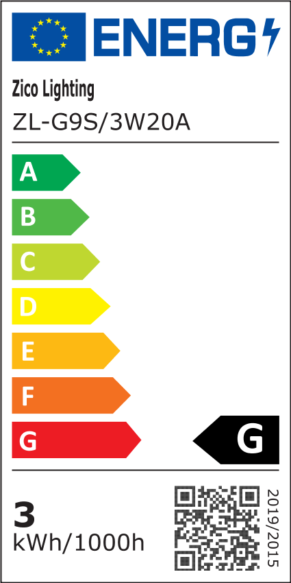G9 Amber 3W 2000K Light Bulb