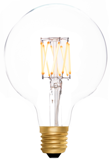 Globe G95 Clear 6W 2200K E27 Light Bulb
