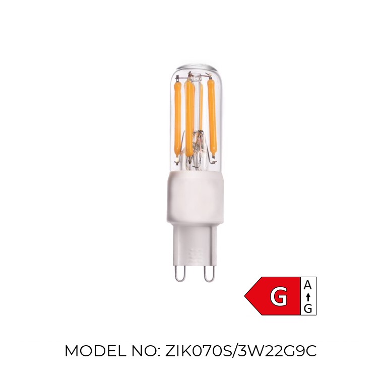 G9 Clear 3W 2200K Light Bulb