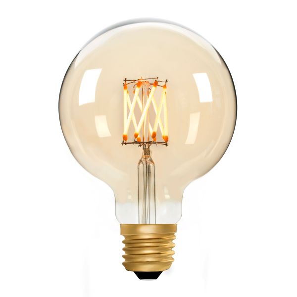 Globe G95 Amber 6W 2000K E27 Light Bulb