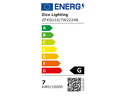 EU Energy Label for Zico Lighting GU10 Dimmable Spotlight 7W 2200K 24°