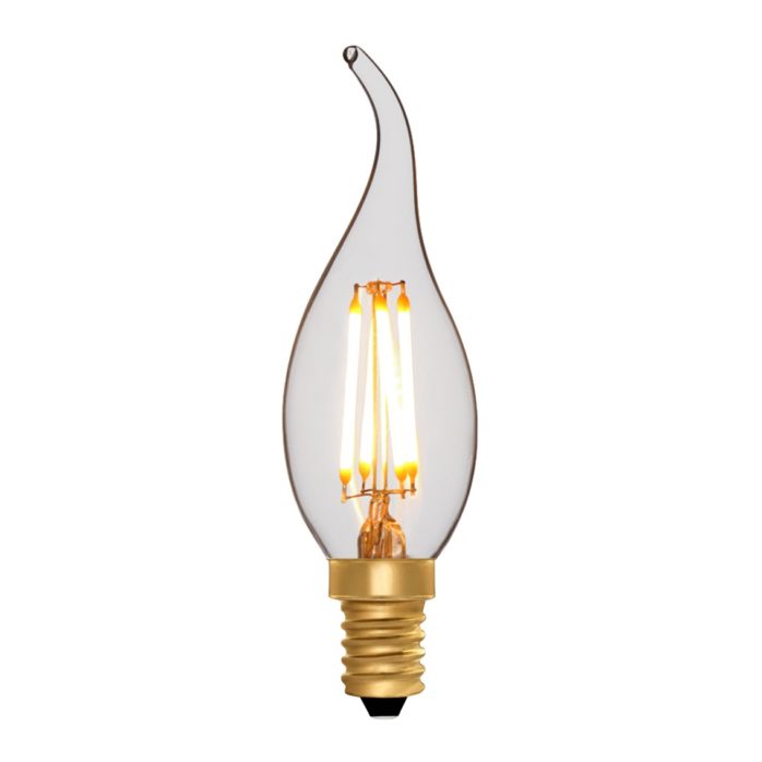 Flame Tip Candle C35 Clear 4W 2200K Light Bulb