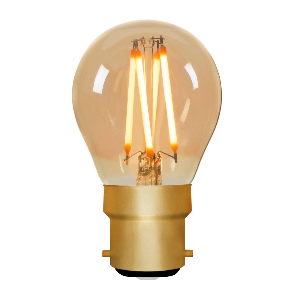 Golfball G45 Amber 4W 2000K Light Bulb