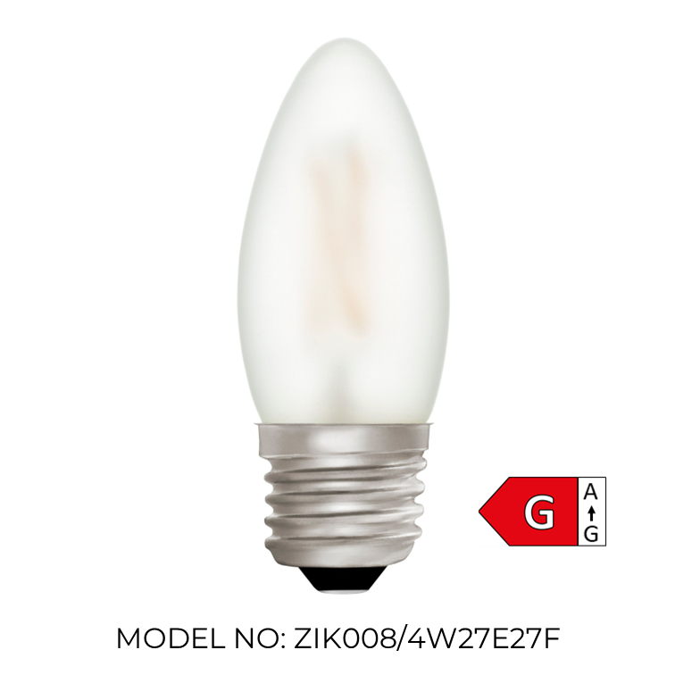 Candle C35 Frosted 4W 2700K Light Bulb