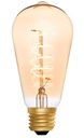 Squirrel Cage ST64 Helix Amber 4W 2000K E27 Light Bulb