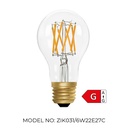 GLS A60 Clear 6W 2200K Light Bulb