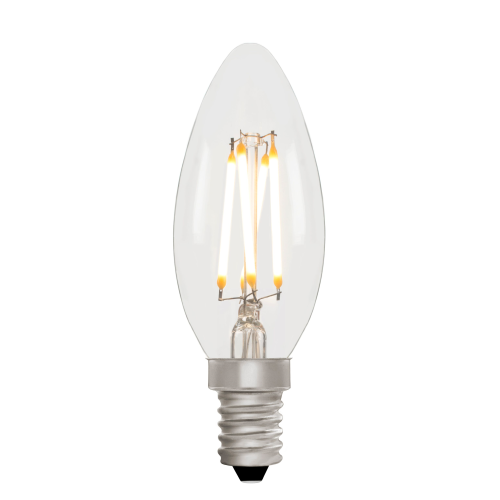 Candle C35 Clear 4W 2700K E14 Light Bulb