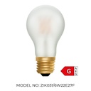 GLS A60 Frosted 6W 2200K Light Bulb