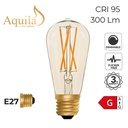 Squirrel Cage ST64 Amber 4W 2000K E27 Light Bulb