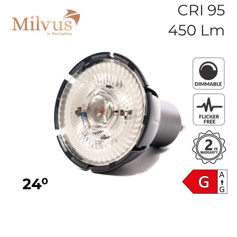 Colour Balance GU10 Dimmable Spotlight 7W 2700K 24°