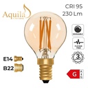 Golfball G45 Amber 4W 2200K Light Bulb