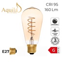 ​Squirrel Cage ST64 Helix Amber 4W 2000K E27 Light Bulb