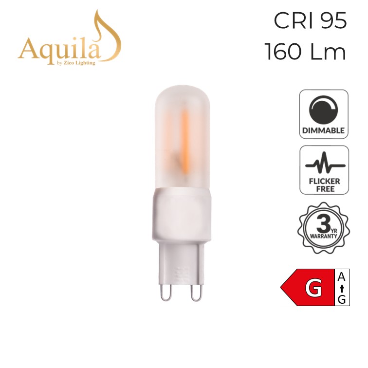 G9 Frosted 3W 2200K Light Bulb