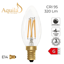 C35 Candle Clear Vintage Warm Decorative LED Filament Bulb 4W 2200K E14