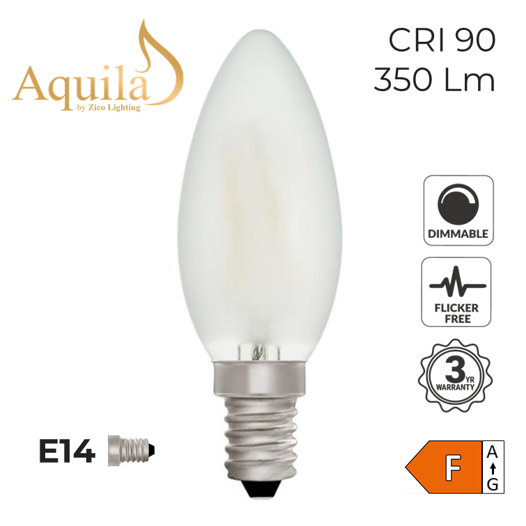 Candle C35 Frosted 4W 2700K Light Bulb