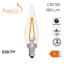 French Candle C22 Clear 2W 2700K E10 Light Bulb