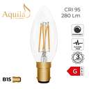 Candle C35 Clear 4W 2200K B15 Light Bulb