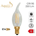 Flame Tip Candle C35 Clear 4W 2200K E14 Light Bulb