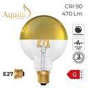 G95 Globe Gold Mirrored Vintage Warm Decorative LED Filament Bulb 6W 2200K E27