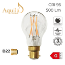 GLS A60 Clear 6W 2200K B22 Light Bulb