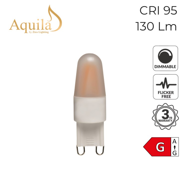 G9 Mini Frosted Warm White Decorative Filament Bulb 2W 2700K