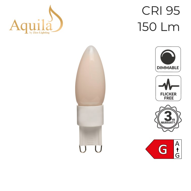 G9 Frosted Vintage Warm LED Capsule Light Bulb 3W 2200K