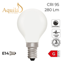 G45 Golfball Porcelain Warm White Decorative LED Filament Bulb 4W 2700K E14 