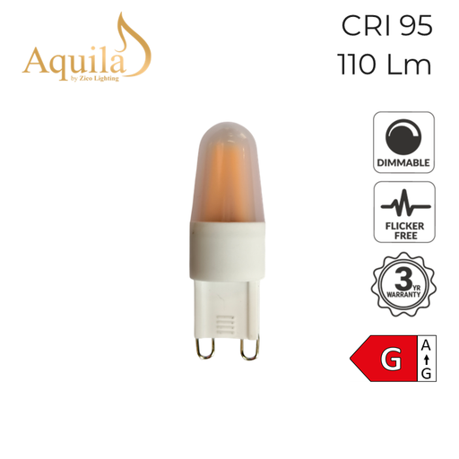 [ZL-G9M/2W22F] Mini G9 Frosted 2W 2200K Light Bulb