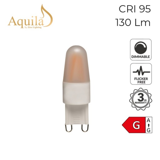 [ZL-G9M/2W27F] G9 Mini Frosted Warm White Decorative Filament Bulb 2W 2700K