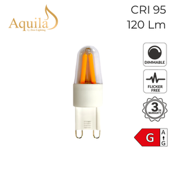 [ZL-G9M/2W22C] Mini G9 Clear 2W 2200K Light Bulb